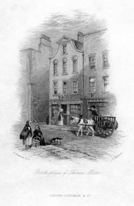 The Birth Place of Thomas Moore, Dublin by James Tibbitts Willmore