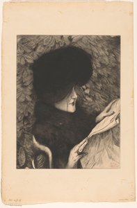 Woman Reading a Newspaper (The Newspaper) by James Tissot