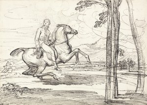 A Horseman in a Landscape by James Ward