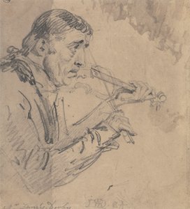 Mr. James Derby Playing the Violin