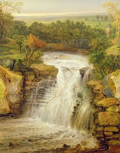 The Falls of the Clyde After a Flood by James Ward