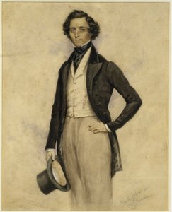 Portrait of Felix Mendelssohn Bartholdy by James Warren Childe