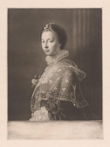 Portrait of Janet Erskine by James Watson (prentmaker)