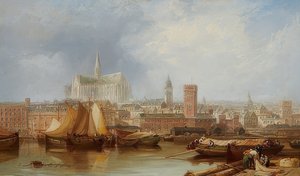 View of Cologne with the Unfinished Cathedral by James Webb