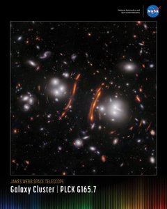 Galaxy Cluster PLCK G165.7 by James Webb Space Telescope (NASA)