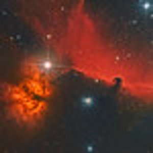 Horsehead Nebula and Flame Nebula