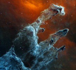 The Pillars of Creation (Webb MIRI Image)