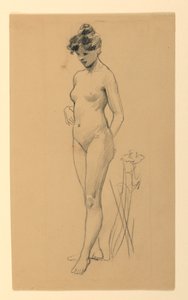 Standing Female Nude by James Wells Champney