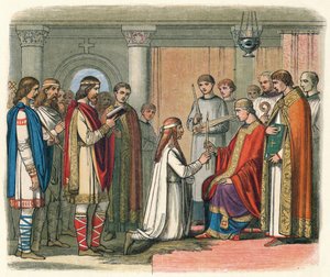 Baptism of King Guthorm, 878, 1864 by James William Edmund Doyle