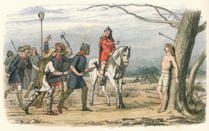 Edmund, King of East Anglia, killed by the Danes, 9th Century, 1864 by James William Edmund Doyle