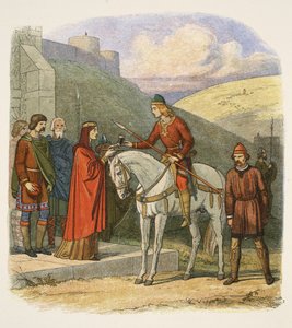 Edward murdered at Corfe, 18 March 978, from A Chronicle of England BC 55 to AD 1485, pub. London, 1863 by James William Edmund Doyle