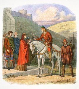 Edward the Martyr arriving at Corfe, Dorset, 978 by James William Edmund Doyle