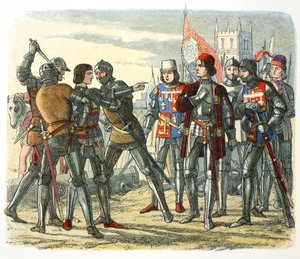 Murder of Prince Edward after his capture by King Edward IV, 1471 by James William Edmund Doyle