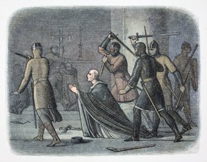 Murder of Thomas Becket, Canterbury Cathedral, Kent, 1170, 1864 by James William Edmund Doyle