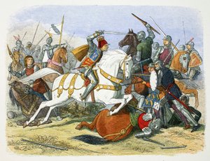 Richard III of England at the Battle of Bosworth Field, Leicestershire