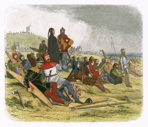 The English wait for the French at Crecy by James William Edmund Doyle