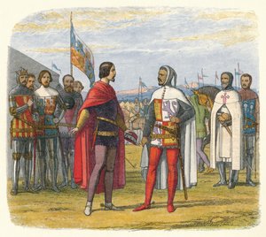 The Prince Extorts an Amnesty from Pedro the Cruel, 1367 by James William Edmund Doyle