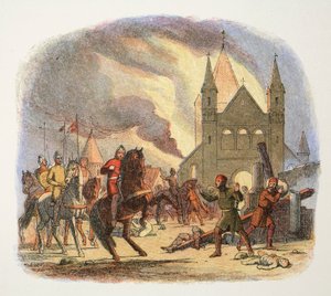 William I receiving a fatal injury at Mantes, France, 1087 by James William Edmund Doyle