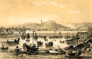 Ningbo, One of the Five Ports Opened by the Late Treaty to British Commerce, China, 1847 by James William Giles
