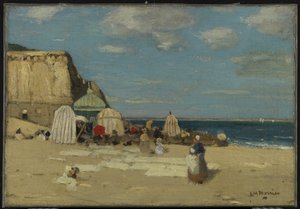 The Beach, St. Malo by James Wilson Morrice