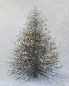Snowy Christmas Glow by James Zamora