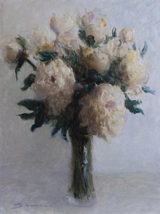 White Peony Bouquet by James Zamora
