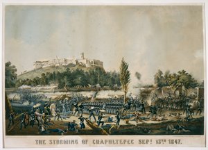 The Storming of Chapultepec Sept. 13th 1847 by James after Walker