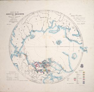 Chart of the Arctic Regions from the Admiralty Surveys, Third Edition by James the Younger Wyld