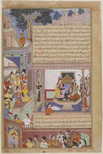 Kublai Khan and His Empress Enthroned, from a Jami al-Twarikh (or Chingiznama) by Jami Jami
