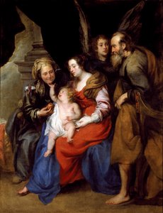 Portrait of the Holy Family with St Anne and an Angel