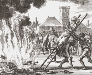 A Witch Condemned to be Burned Alive in 16th Century Holland