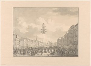 Liberty Tree on the Grote Markt in Rotterdam, 1795