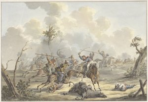 Attack Between Crimean Cossacks and French Horse Artillery