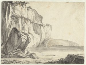 Coastal View with Rocks Rising from the Water by Jan Asselijn (attributed to)