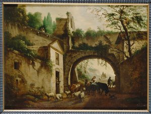 The Arch of San Lazzaro in Rome