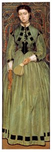 Lucie Leys, daughter of the painter by Jan August Hendrik Baron Leys