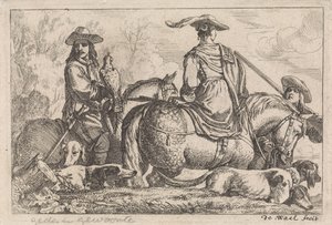 Falcon Hunt (Various Genre Scenes series) by Jan Baptist de Wael