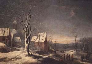 Dutch Winter Landscape by Jan Beerstraten