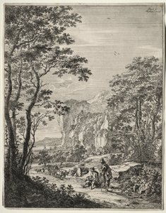 Ox-Cart. View Between Ancona and Sinigaglia by Jan Both