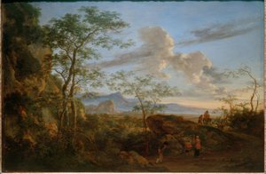 Southern Landscape with Shepherds and Sheep Herd