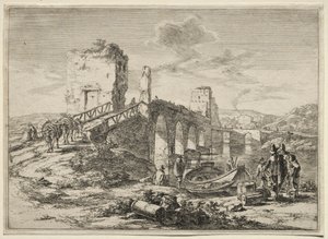 The Molle Bridge over the Tiber by Jan Both