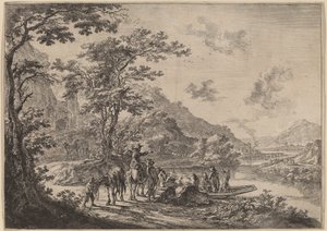 View of the Tiber in the Campagna by Jan Both