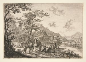 View of the Tiber, in the Campagna