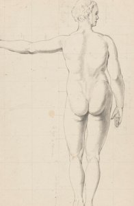 Nude Studies of Woman and Man, Seen from the Back