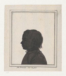 Silhouette Portrait of Jan Brandes Junior