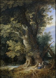Rest on the Flight into Egypt by Jan Brueghel (I) (manner of)