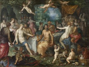 The Feast of the Gods. The Wedding of Peleus and Thetis by Jan Brueghel d.Æ.