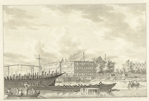 The National Maritime Museum after the Fire, 1791 by Jan Bulthuis (signed by artist)