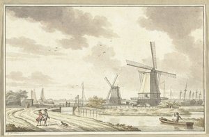 View at the Zandhoek, Outside Haarlemmerpoort in Amsterdam