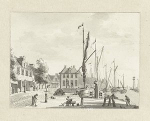 View of De Lemmer (?) by Jan Bulthuis